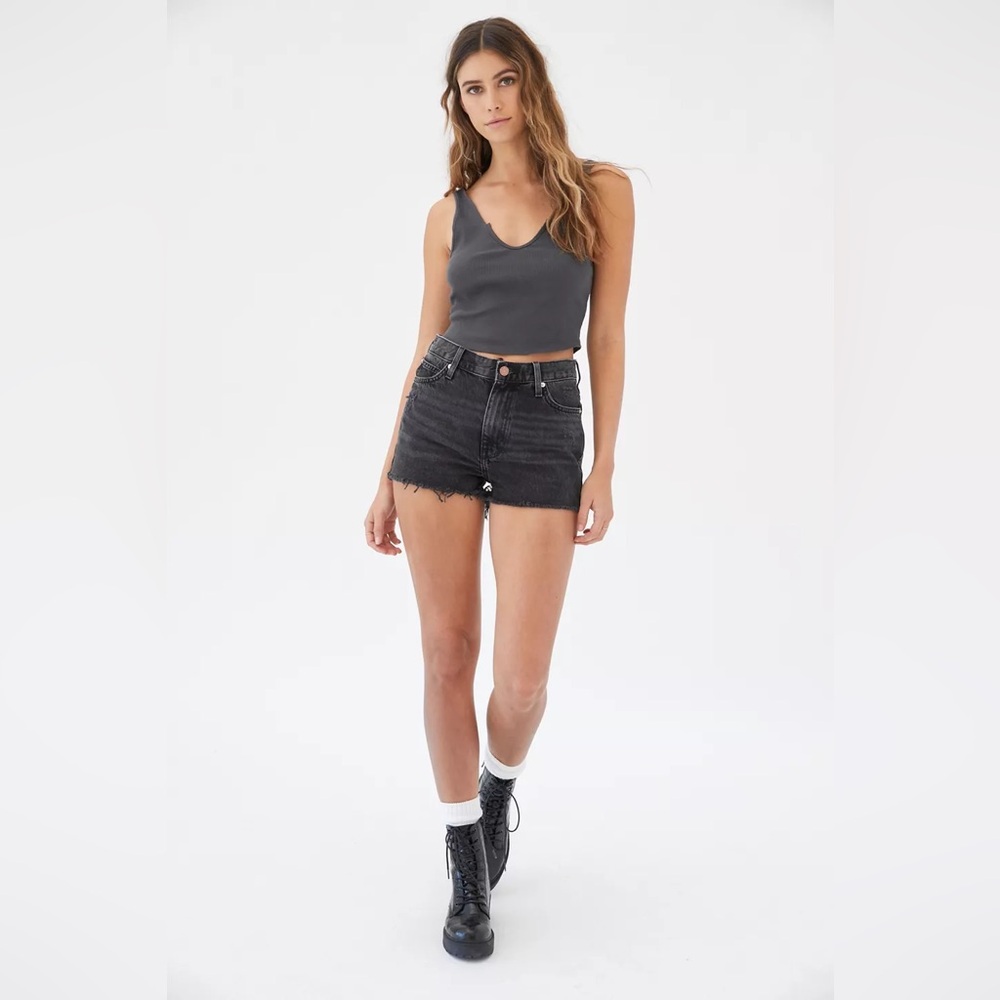 Urban Outfitters Girlfriend High-Rise Jean Shorts